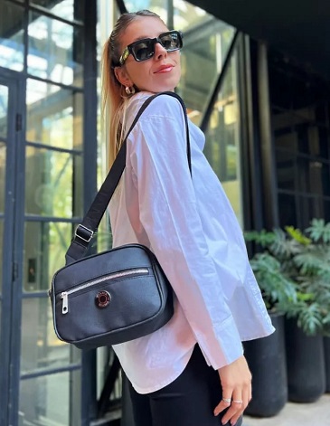 Bandolera Una Div.Bolsillo Externo Correa Desmontable  Biama Bags
