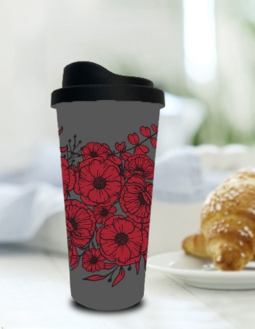 Vaso Cafe Lungo Flower 500cc - Enchúlate
