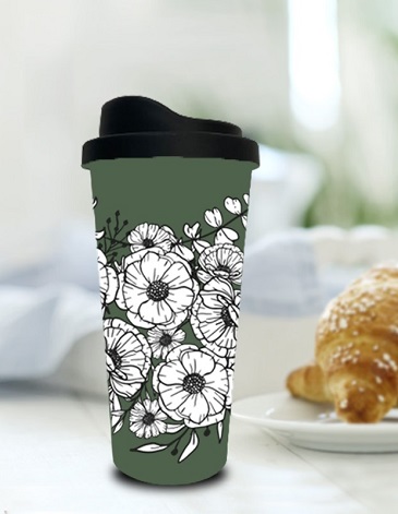 Vaso Cafe Lungo Flower 500cc - Enchúlate
