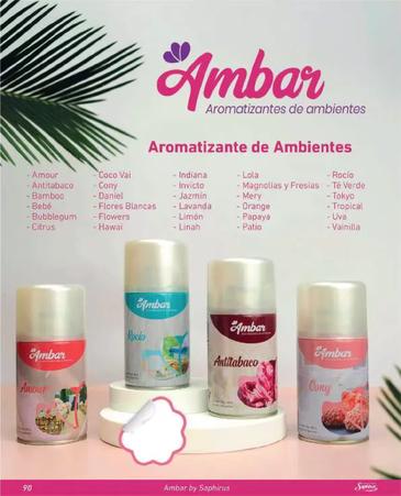 Aromatizante AMBAR en aerosol 280 cc Ambar