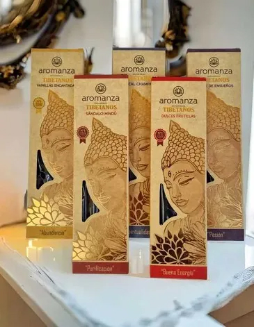 Sahumerios Tibetanos x8 unid Aromanza