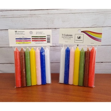 Paquete De Velas 7 Colores  - Aromanza
