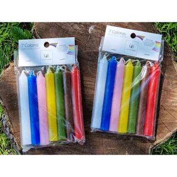 Paquete De Velas 7 Colores  - Aromanza