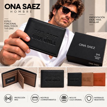 Billetera Protegida RFID Con Volante Ona Saez