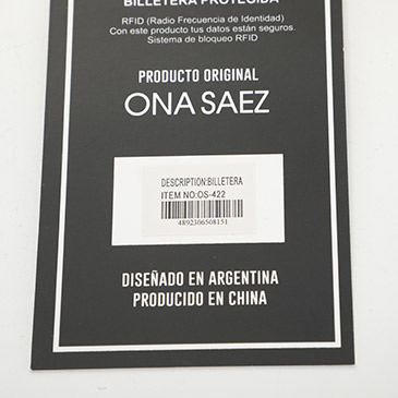 Billetera Rfid Protect - Ona Saez