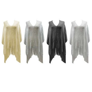 Venta por Mayor y Catalogo Poncho/ Shall De Hilo La Chapelle