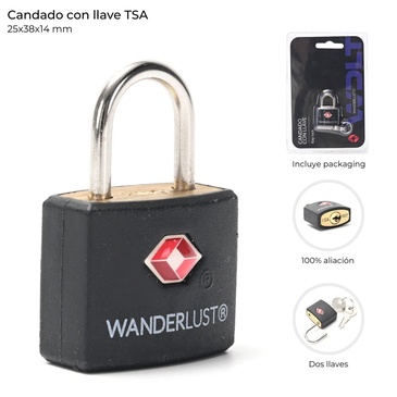 Candado Con Llave TSA Skora