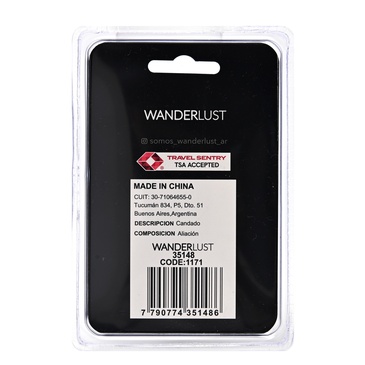 Candado Con Llave TSA - Wanderlust