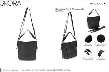 Bandolera Fine Doble Correa  Skora