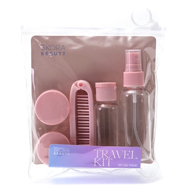 Set De Envases Para Rellenar y Peine Plegable x 5 Unid. Skora