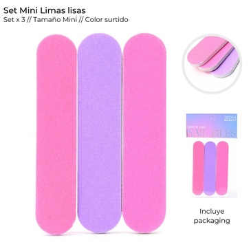 Set Mini Limas Lisas x 3 Unid, Skora