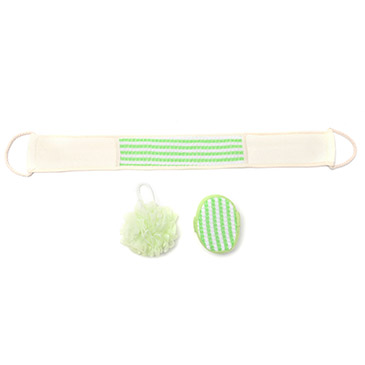 Venta por Mayor y Catalogo Set De Ducha x 3 Uni. ( Spa Sponja, Pom Pom y Esponja De Espalda) Skora