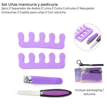 Venta por Mayor y Catalogo Set Uñas Manicuria y Pedicuria x 4 Unid. Skora