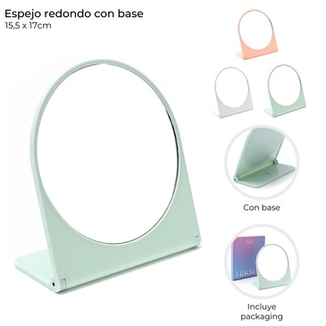 Espejos Redondo Con Base  - Skora