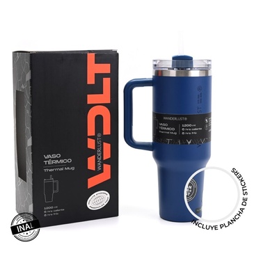 Vaso Termico Con Bombilla 1200ml - Wanderlust