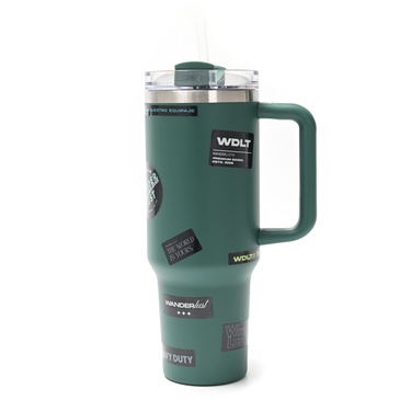 Vaso Termico Con Bombilla 1200ml Incluye Stickers - Wanderlust