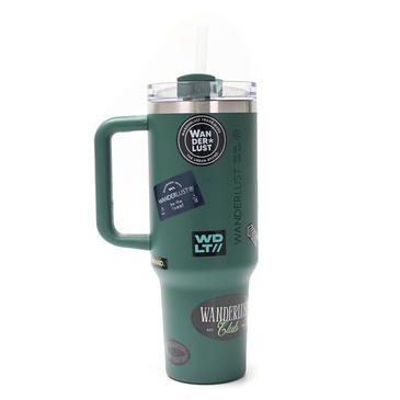 Vaso Termico Con Bombilla 1200ml Incluye Stickers - Wanderlust