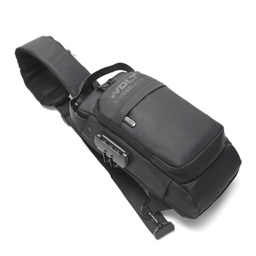 Morral Sling Engomado Con Cerradura y USB Tela Impermiable  - Wanderlust