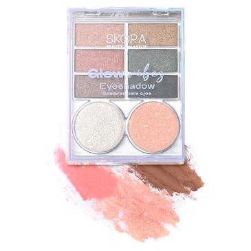 Sombras para ojos combinadas x 6 tonos - Skora