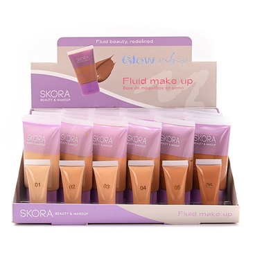 Base De Maquillaje Fluida En Pomo - Skora