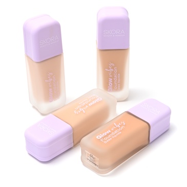 Base De Maquillaje Fluida Envase De Vidrio Con Difusor  - Skora