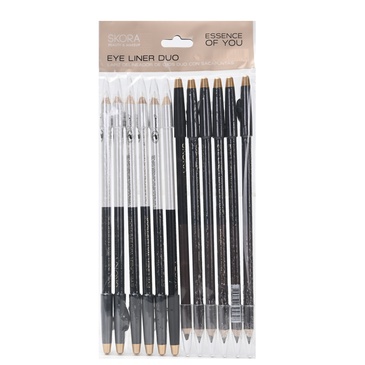 Delineador Lapiz para ojos duo con Sacapuntas - Skora