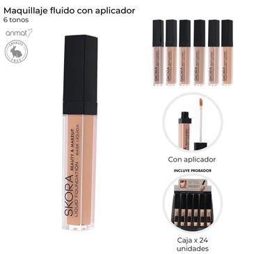 Venta por Mayor y Catalogo Maquillaje Fluido Con Aplicador Skora