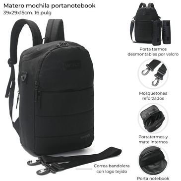 Mochila Matera Portanotebook 16 