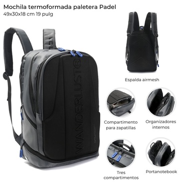 Mochila Termoformada Paletera  Wanderlust