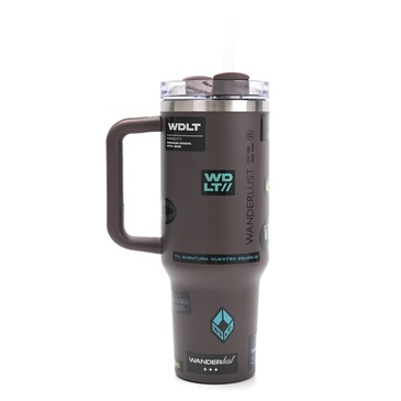 Vaso Termico Con Bombilla 1200ml  Incluye Stickers - Wanderlust