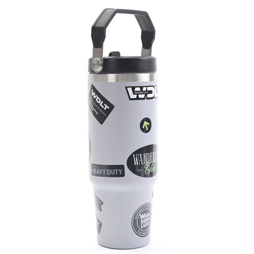 Vaso Termico Con Pico 900ML  Incluye Stickers - Wanderlust