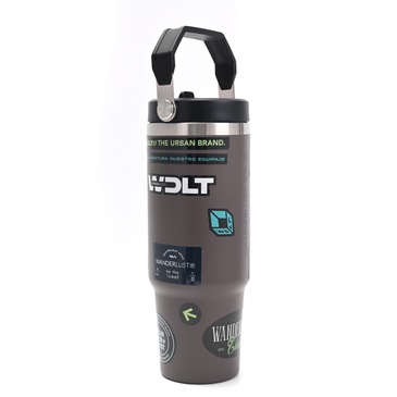 Vaso Termico Con Pico 900ML  Incluye Stickers - Wanderlust