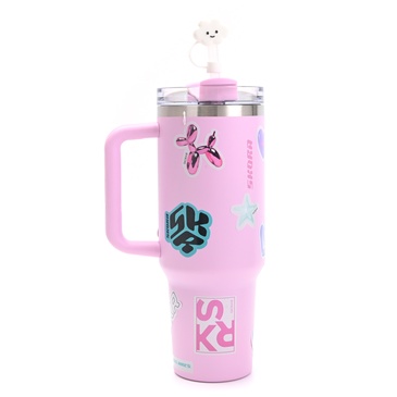 Vaso Termico Con Bombilla y Tapon Nube 1200ML - Skora