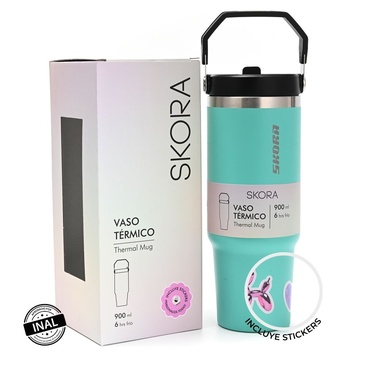 Vaso Termico Con Pico 900ML Skora