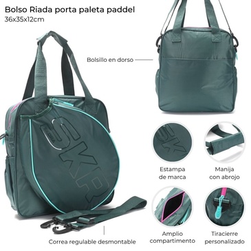 Bolso Riada Porta Paleta Padel  Skora