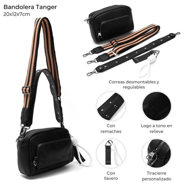 Bandolera/ Cartera Tanger Con LLavero Skora