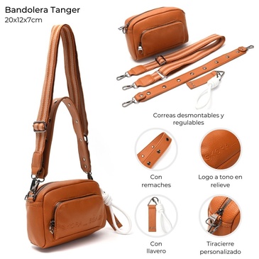 Bandolera/ Cartera Tanger Con LLavero Skora