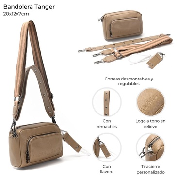 Bandolera/ Cartera Tanger Con LLavero Skora