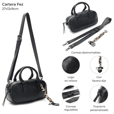 Bandolera/ Cartera Fez Con LLavero Skora