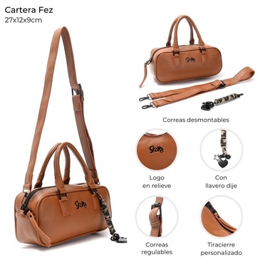 Bandolera/ Cartera Fez Con LLavero Skora