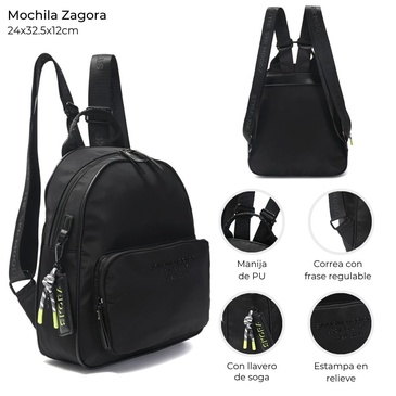 Mochila Zagora Con Llavero Skora