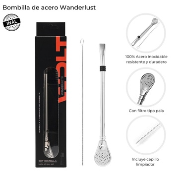 Bombilla Con Cepillo Limpiador  Wanderlust