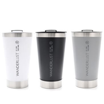 Vaso Pinta Con Tapa y Destapador 500ML Wanderlust