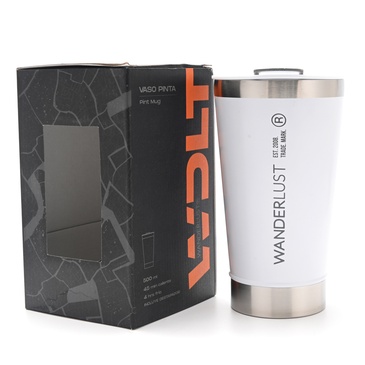 Vaso Pinta Con Tapa y Destapador 500ML - Wanderlust