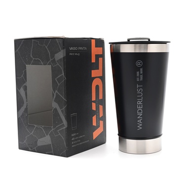 Vaso Pinta Con Tapa y Destapador 500ML - Wanderlust