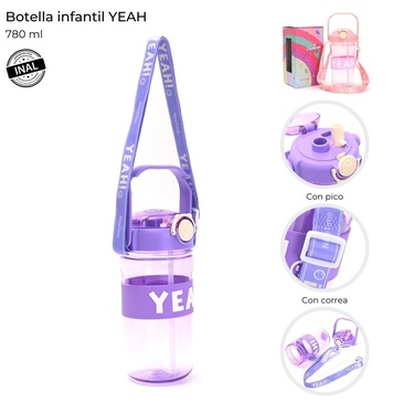 Botella Infantil Con Correa 780 ml Skora