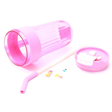 Vaso Con Agarre y Sorbete 800ML  - Skora