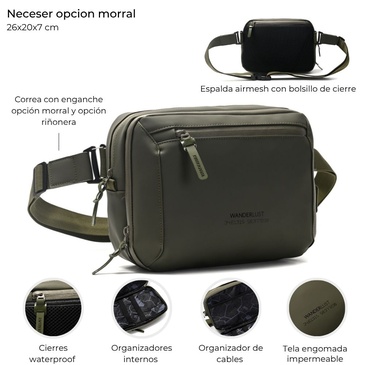 Neceser / Morral Engomado  Wanderlust