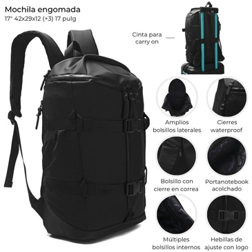 Mochila Engomada 17 