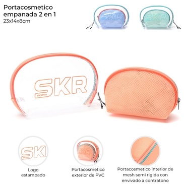 Portacosmetico Set x2 Uni. Skora